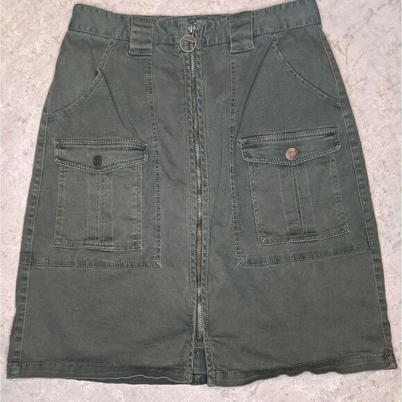 L.O.G.G army green skirt sz. 8 - Picture 1 of 3